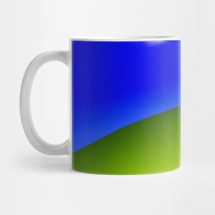 blue yellow green abstract texture Mug